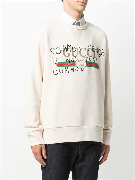 gucci common sense is not so common sweater|Men's Designer Luxury Sweatshirts .